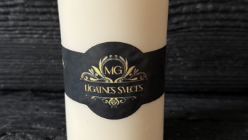 Dabīga rapšu vaska svece 320gr. baltā krāsā