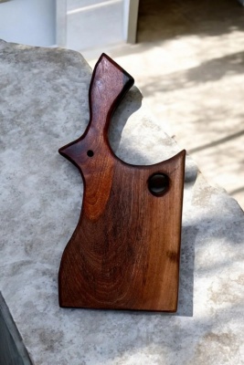 Rengas koka servēšanas dēlis 41x20x3 cm