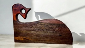 Rengas koka servēšanas dēlis 38x25x3 cm
