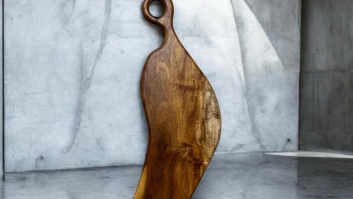 Tīk koka servēšanas dēlis 45.5x15x3 cm