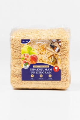 Koka vilna iepakojumam & dekorācijai 1kg