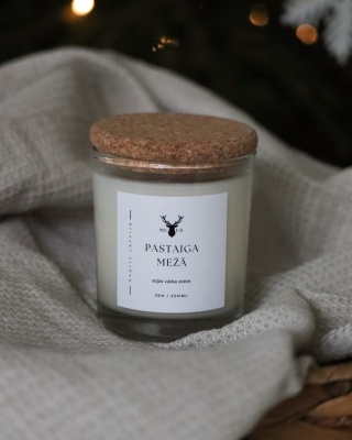 Sojas vaska svece - Pastaiga mežā (caurspīdīga)