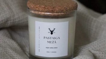 Sojas vaska svece - Pastaiga mežā (caurspīdīga)