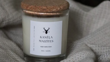 Sojas vaska svece - Kanēļa maizītes (caurspīdīga)