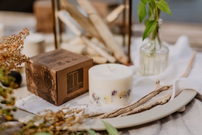 SOJAS VASKA SVECE  BEZ AROMĀTA (S)