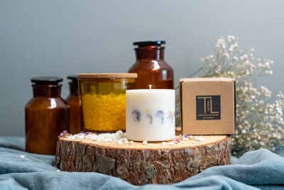 SOJAS VASKA SVECE  BEZ AROMĀTA (XL)