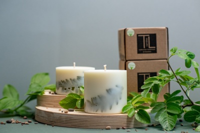 SOJAS VASKA SVECE AR CITRONZĀLES AROMĀTU (XL)