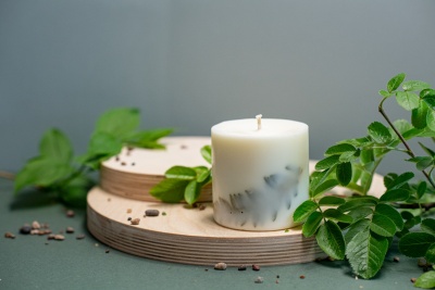 SOJAS VASKA SVECE AR CITRONZĀLES AROMĀTU (XL)