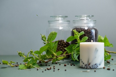 SOJAS VASKA SVECE AR KADIĶA AROMĀTU (XL)