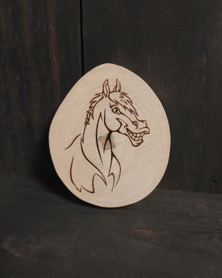 Magnēts ar zirga attēlu