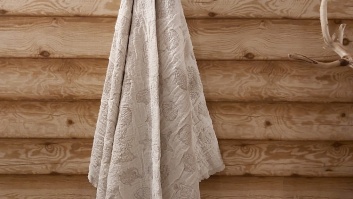 Lina dvielis 90x140cm ar austu rakstu - jūras motīvi