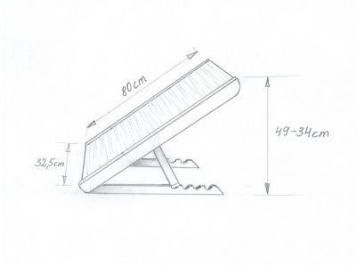 Saliekama ozolkoka rampa mājdzīvniekiem 80x32.5cm