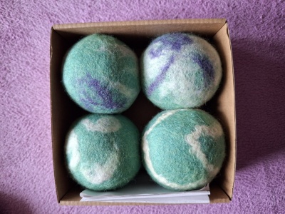 Vilnas bumbas veļas mīkstināšanai un žāvēšanai