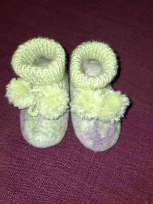 Filcētas bērnu čībiņas