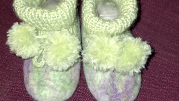 Filcētas bērnu čībiņas