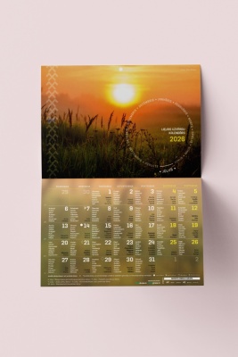 Sienas A4 - pārlokāmais kalendārs