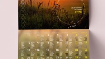 Sienas A4 - pārlokāmais kalendārs