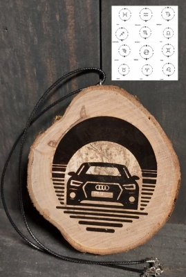 Auto spoguļa dekors