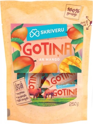 Piena konfekte "Skrīveru Gotiņa" ar mango, 250g
