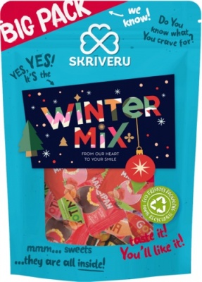 Skrīveru asorti lielpaka 700gr.