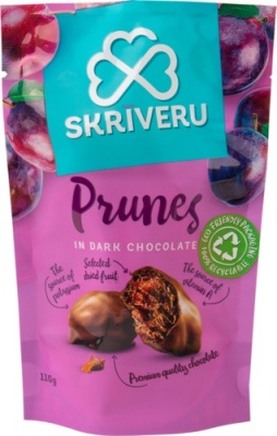 Plūmes tumšajā šokolādē