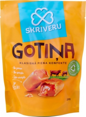 Piena konfekte “Skrīveru Gotiņa”  klasiskā šokolādē