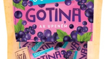 Piena konfekte "Skrīveru Gotiņa" ar upenēm