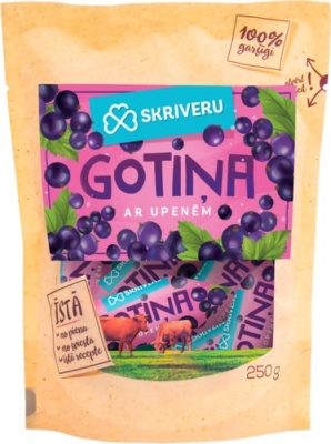 Piena konfekte "Skrīveru Gotiņa" ar upenēm