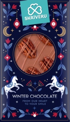 Piena šokolāde ar pekanriekstiem 90g